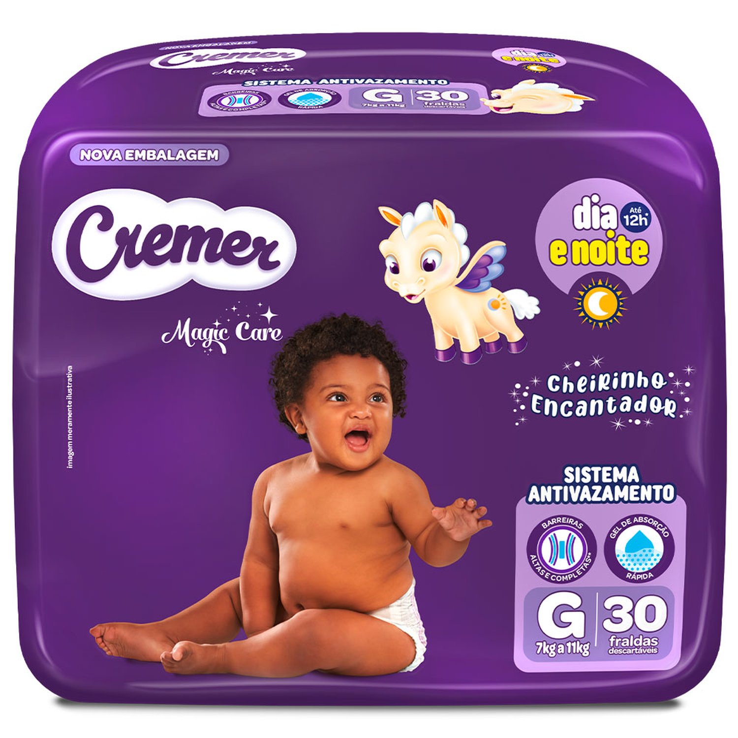 Fralda Cremer Magic Care Economica G Com 30 Unidades