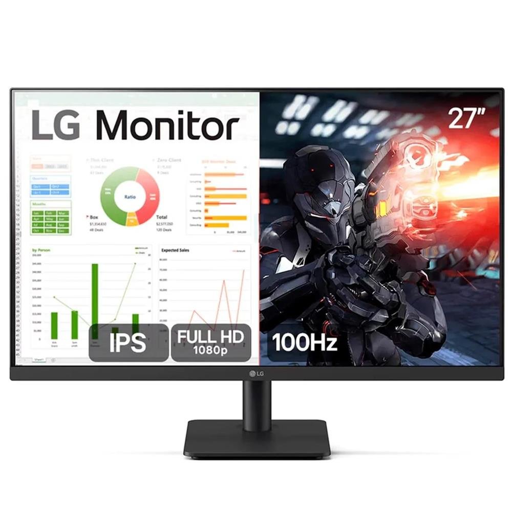 Monitor Gamer 27" Lg 27Ms500-B Ips, Full Hd