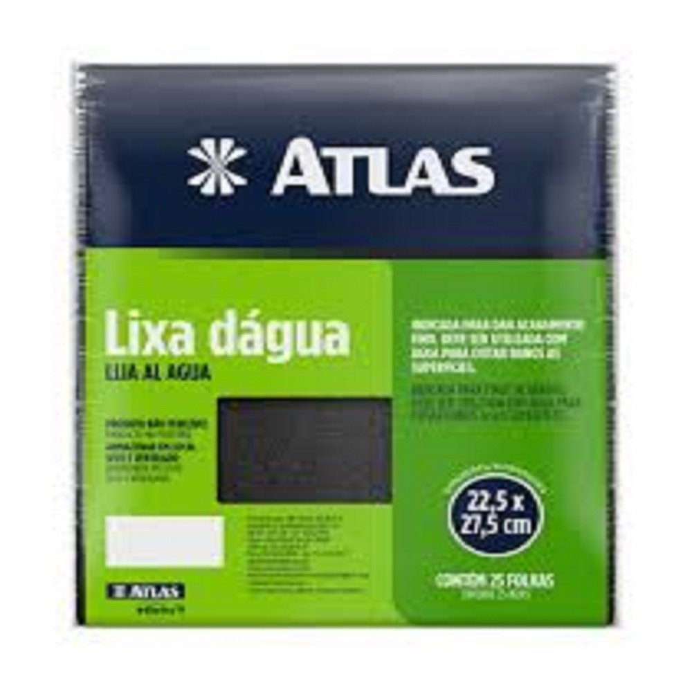 Lixa Em Folha Dagua Grao 600 30/600 Atlas