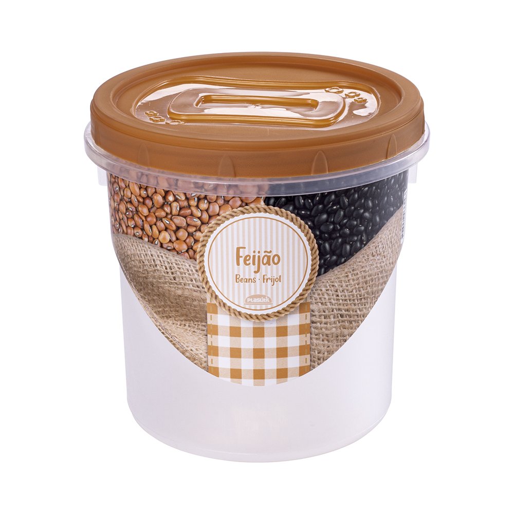Pote Rosca Feijão 1,8L Plasútil