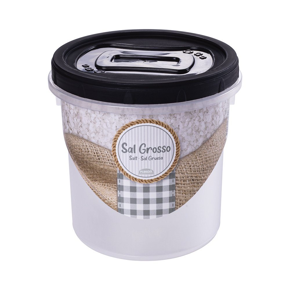 Pote Rosca Sal Grosso 1,8L Plasútil