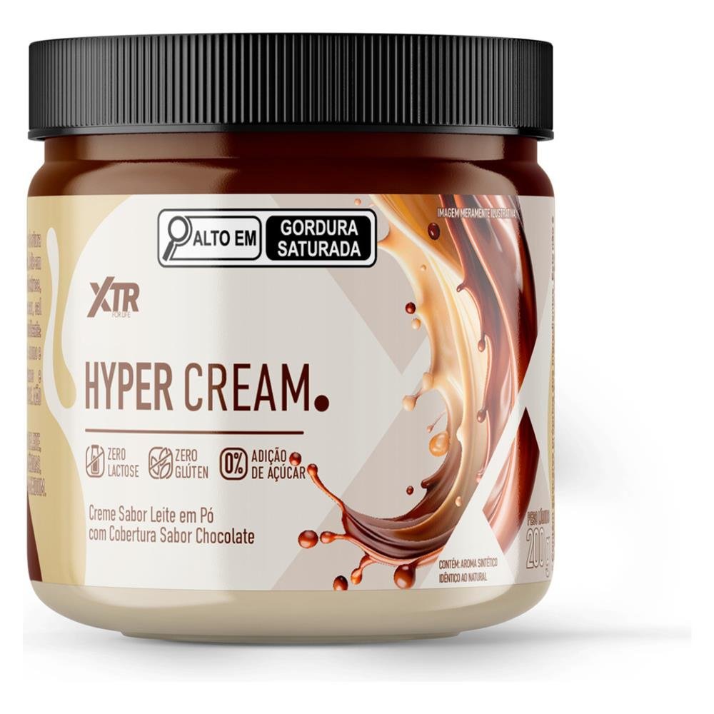 Hyper Cream 200G Leite Em Pó Com Cobertura De Chocolate - Xtr Health ...