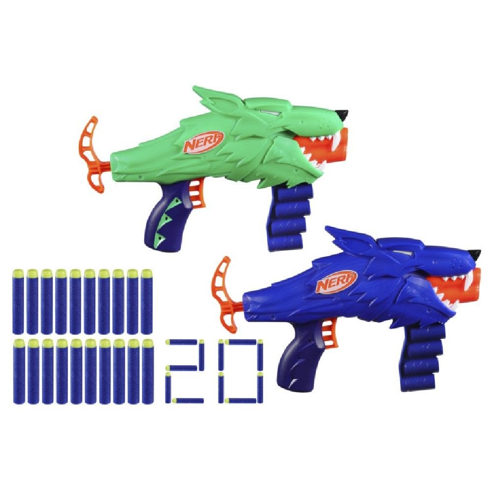 Lança Dardos Nerf Wild Wolfpack - Hasbro