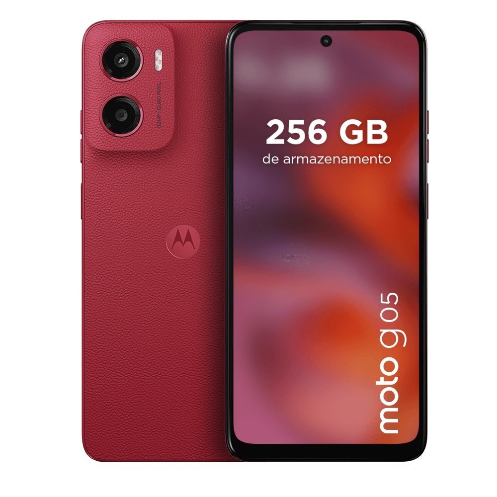 Smartphone Motorola Moto G05 4G Xt2523-2 256Gb 4Gb Ram Vermelho - C