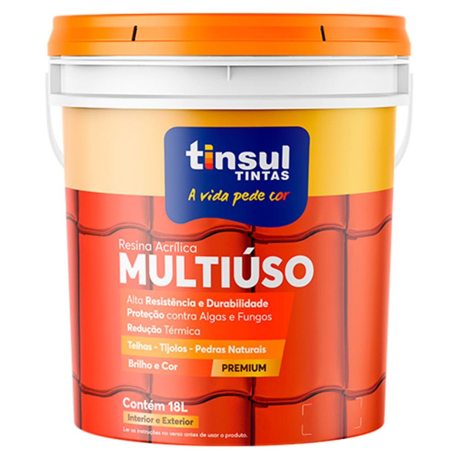 Resina Multiuso Vermelho Pinhão - Base Água 18 L