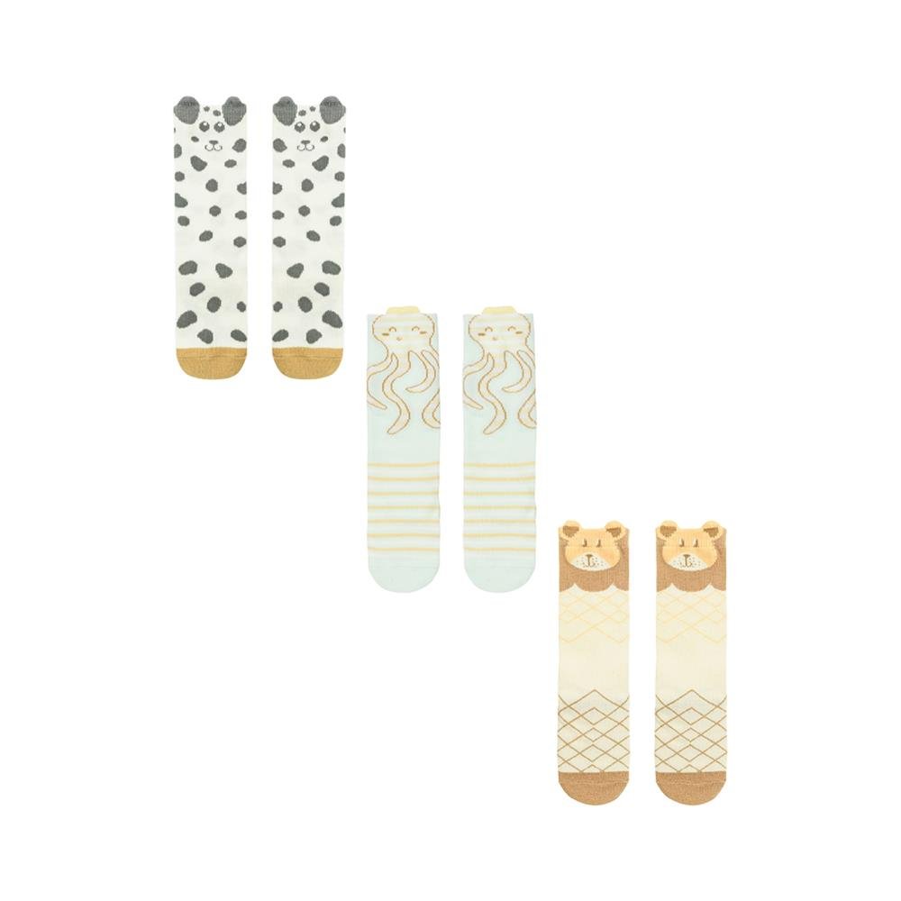 Kit Meia 3/4 Infantil Divertida 16-20 Masculino Pimpolho Com 6 Pares.