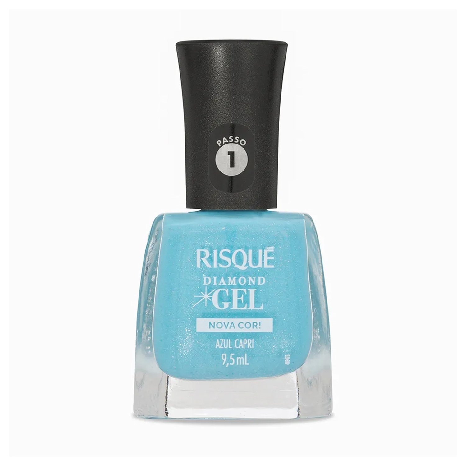 Esmalte Risqué Diamond Gel Efeitos Azul Capri 9,5ml