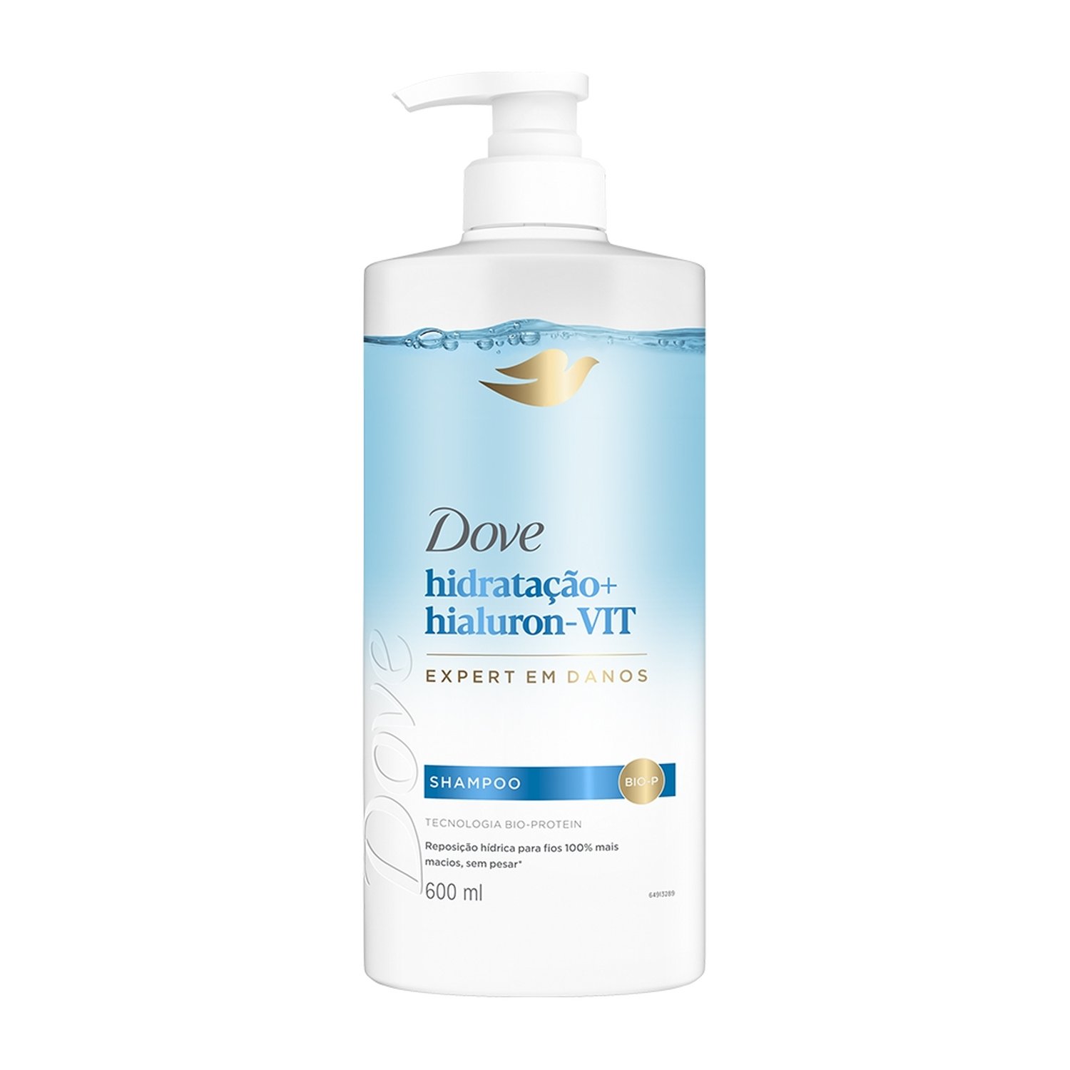 Shampoo Dove Hidratação + Hialuron-Vit 600ml