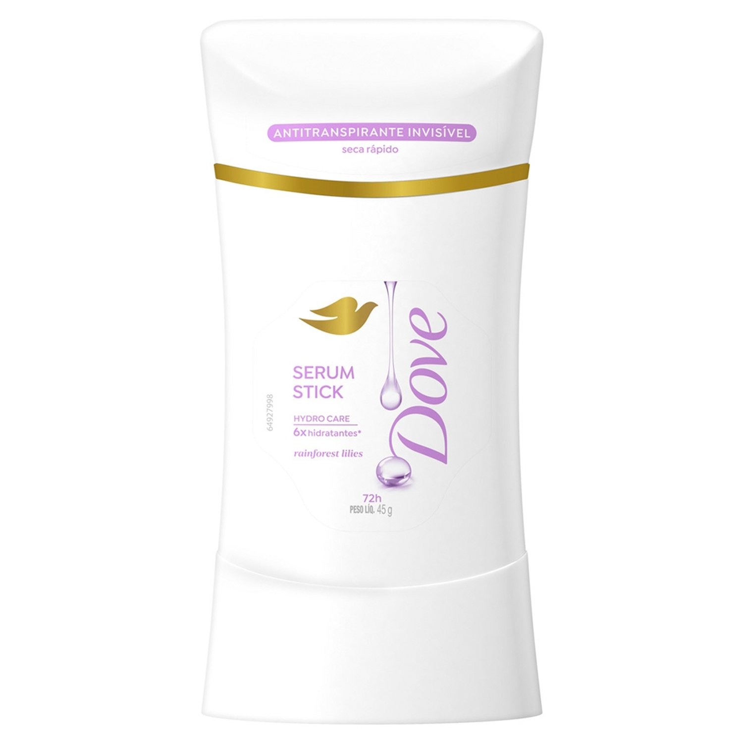 Desodorante Dove em Stick Serum Invisível Rain Lilies 45g