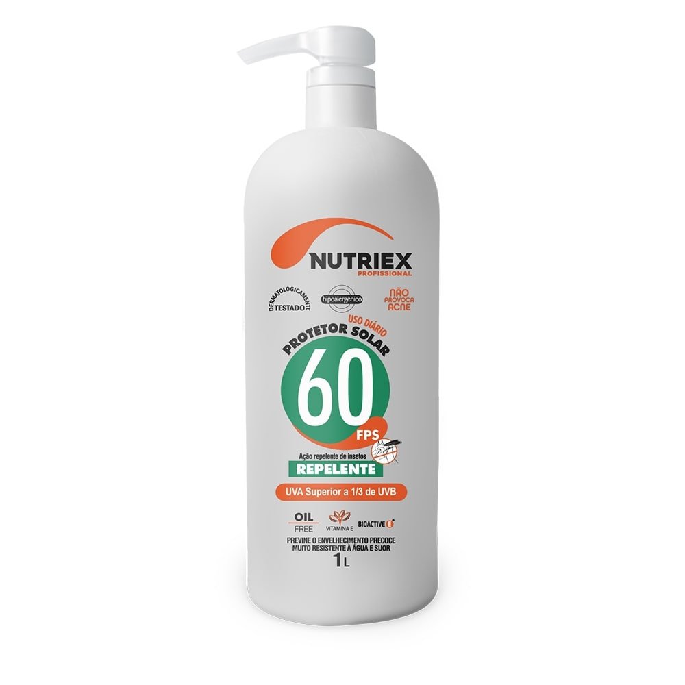 Protetor Solar Nutriex FPS60 com Repelente 1 Litro
