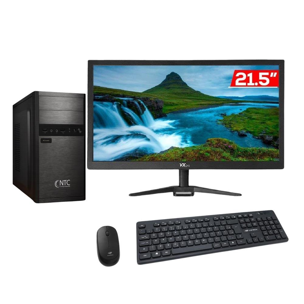 Computador Completo Ntc I3-2120 Ram 8Gb Ssd240 Monitor 21,5 E Kit Teclado E Mouse - Ntci32120af8240