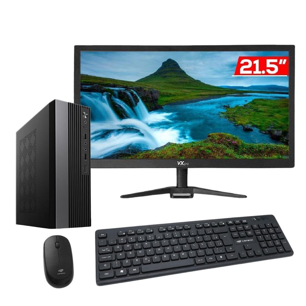 Computador Completo Compacto Ntc I7-6700Hq Ram 8Gb Ssd256gb Monitor 21,5 E Kit Teclado E Mouse 28748Rvi767008256lx