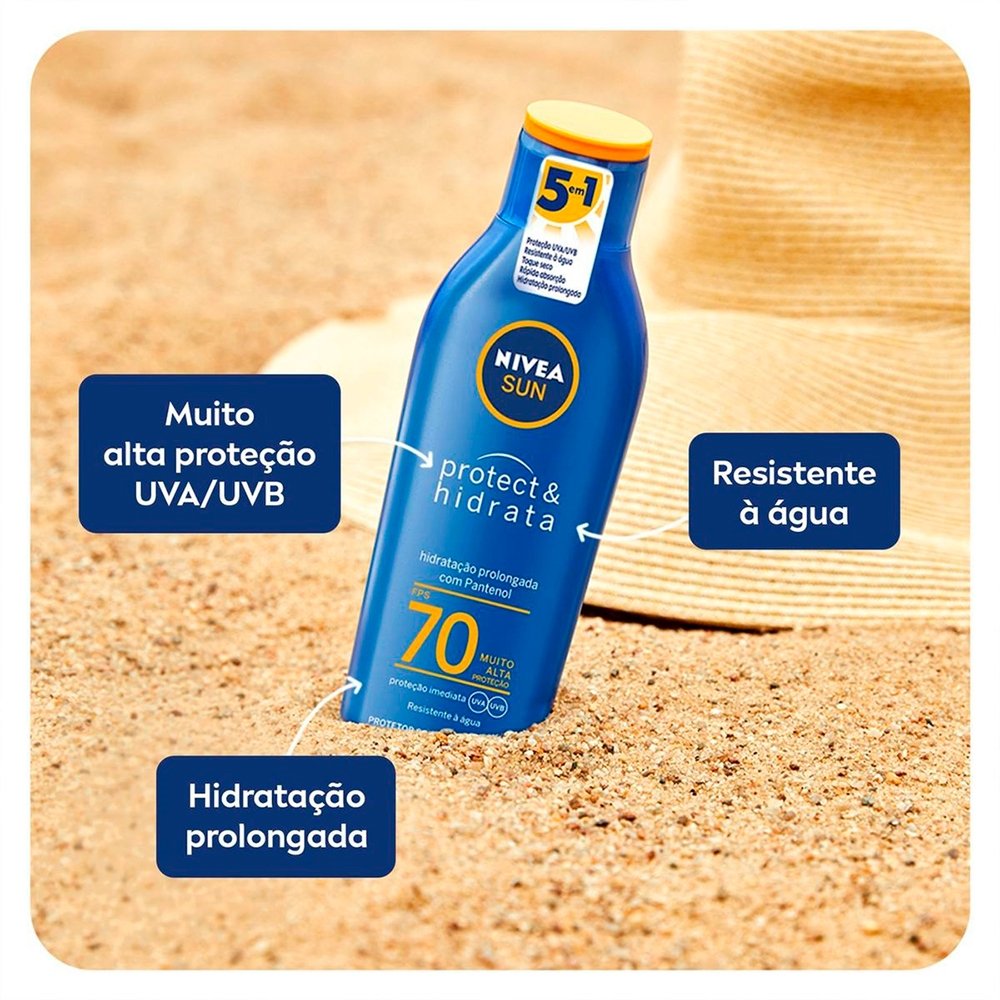 Protetor Solar Nivea Sun Protect & Hidrata FPS 70 200ml