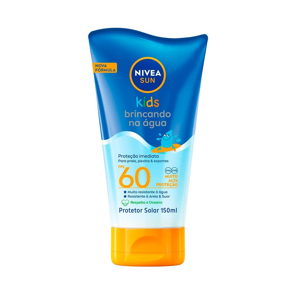 Protetor Solar Nivea Sun Kids Brincando na Água FPS 60 - 150ml