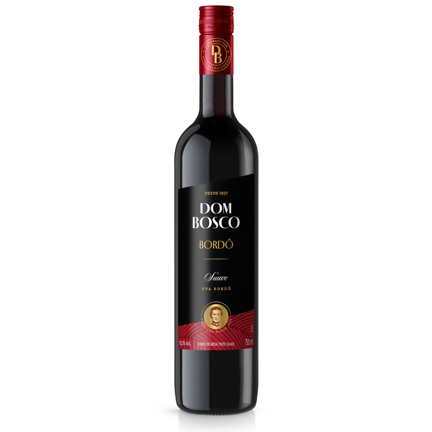 Vinho Bordô Suave Dom Bosco 750Ml 12X1 | Martins Atacado