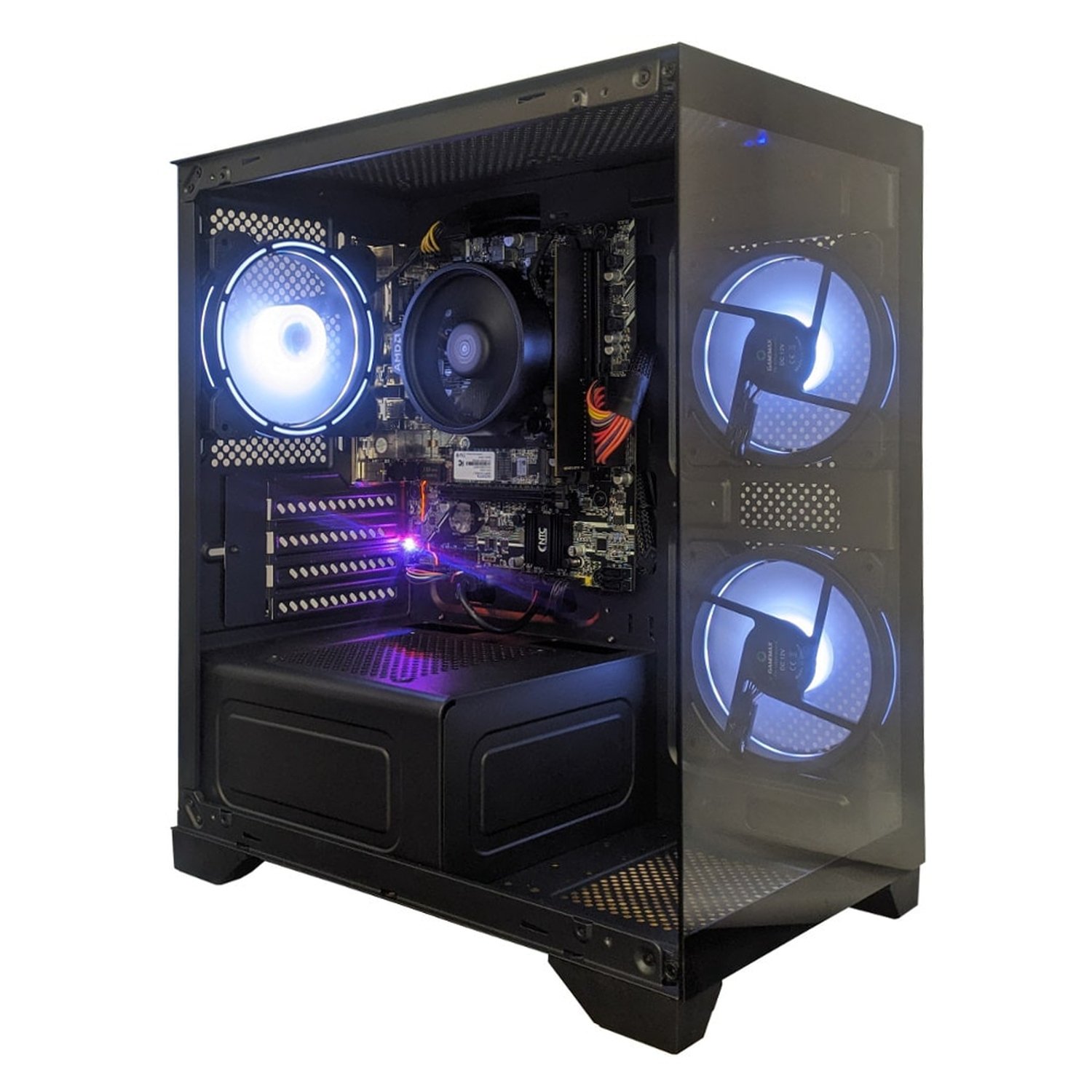 Computador Gamer Ntc Vulcano Amd - Aq 1027 Tc (Rz5-5650G/8Gb/Ssd256gb/500W/B550m/3Fans)