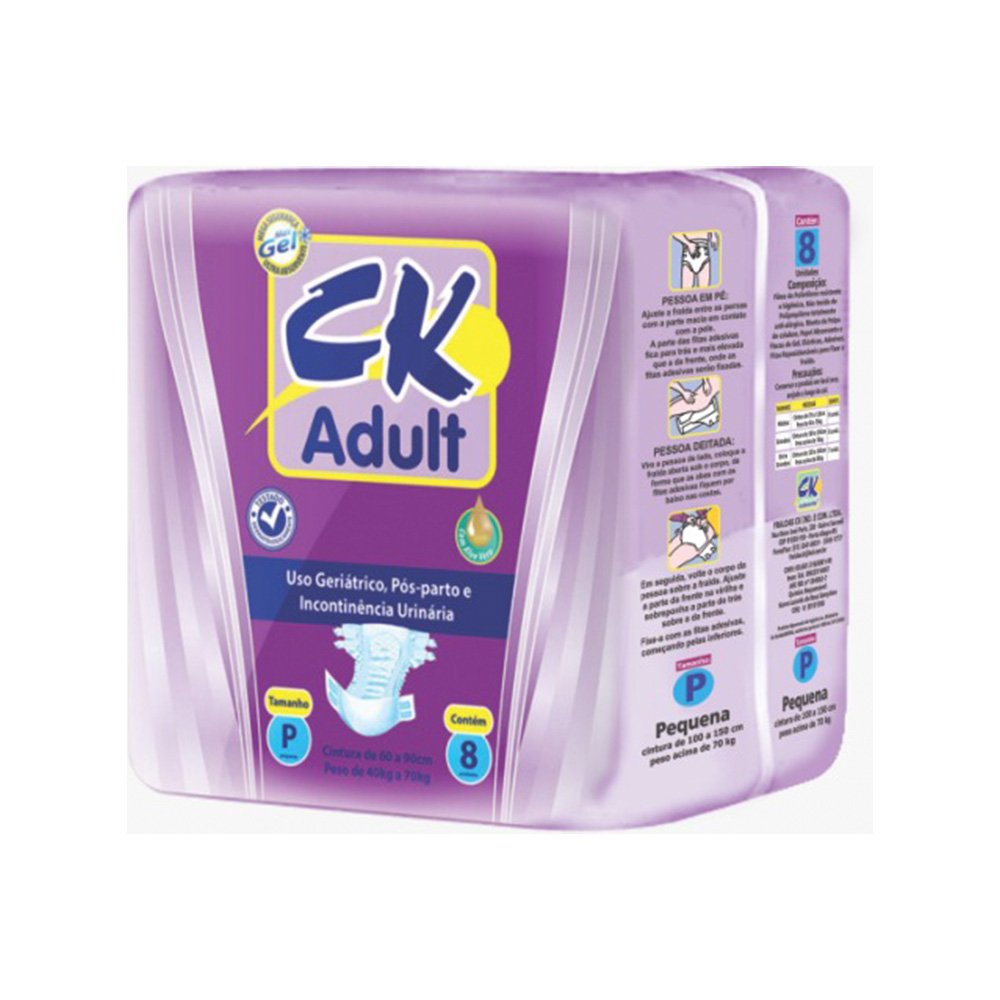 Fralda Ck Adult P 8 Unidades
