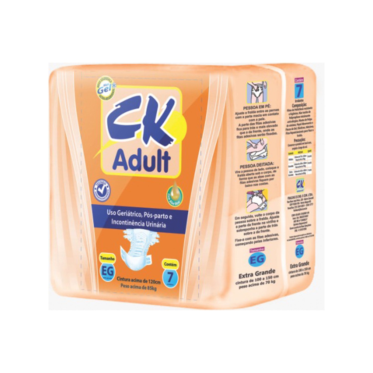Fralda Ck Adult Eg 7 Unidades