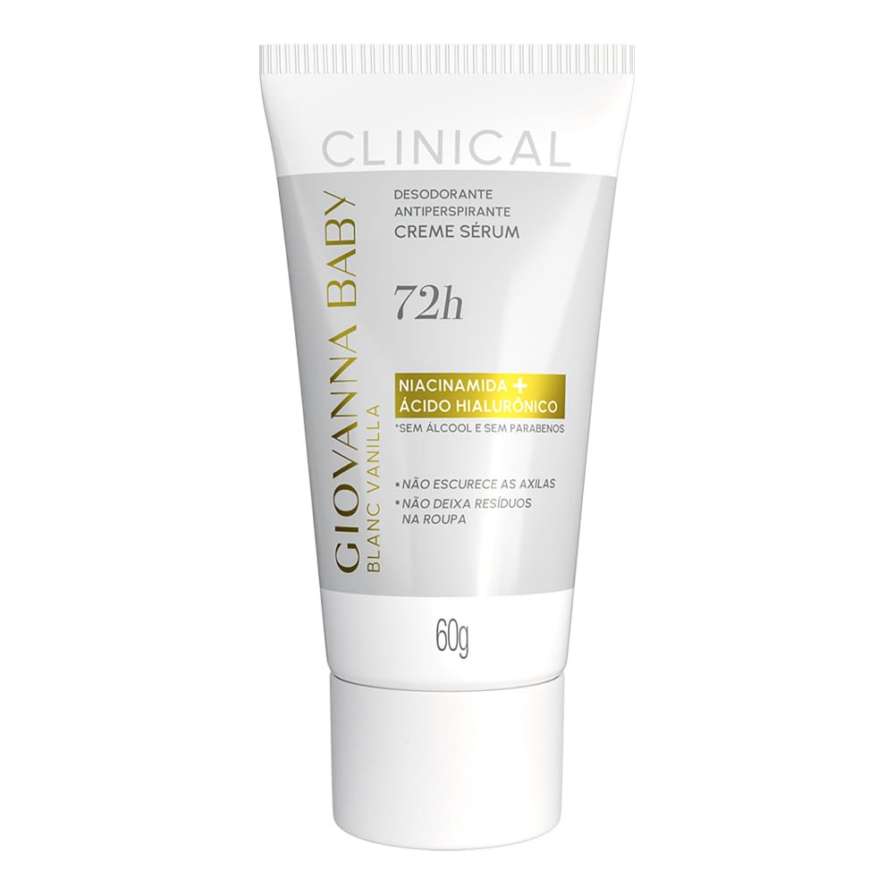 Desodorante Giovanna Baby Creme Bisnaga 60G Blanc Vanilla
