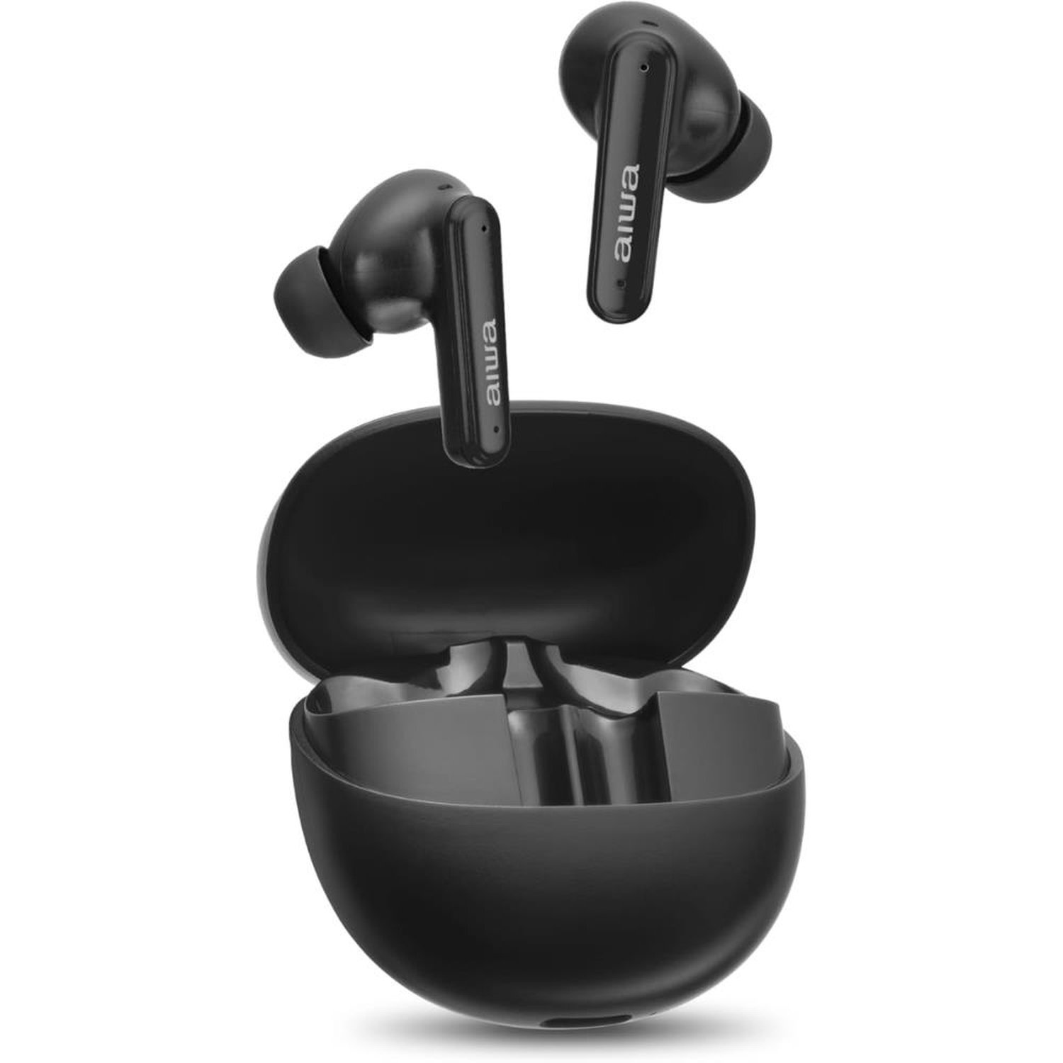 Fone De Ouvido Eardbud Aiwa Aws-Eb-04-B Bluetooth Ipx4 Anc 26 Horas De Bateria