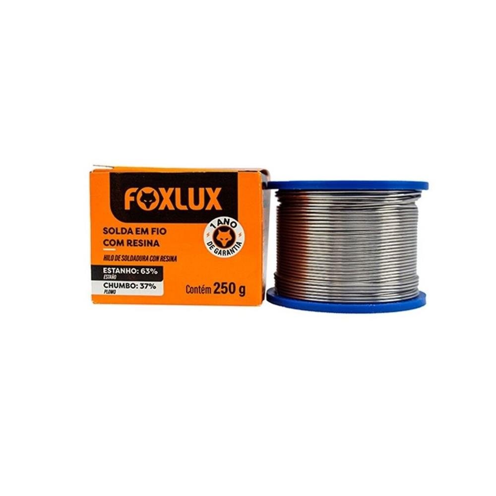 Estanho Foxlux Liga 63/37 Carretel 250g