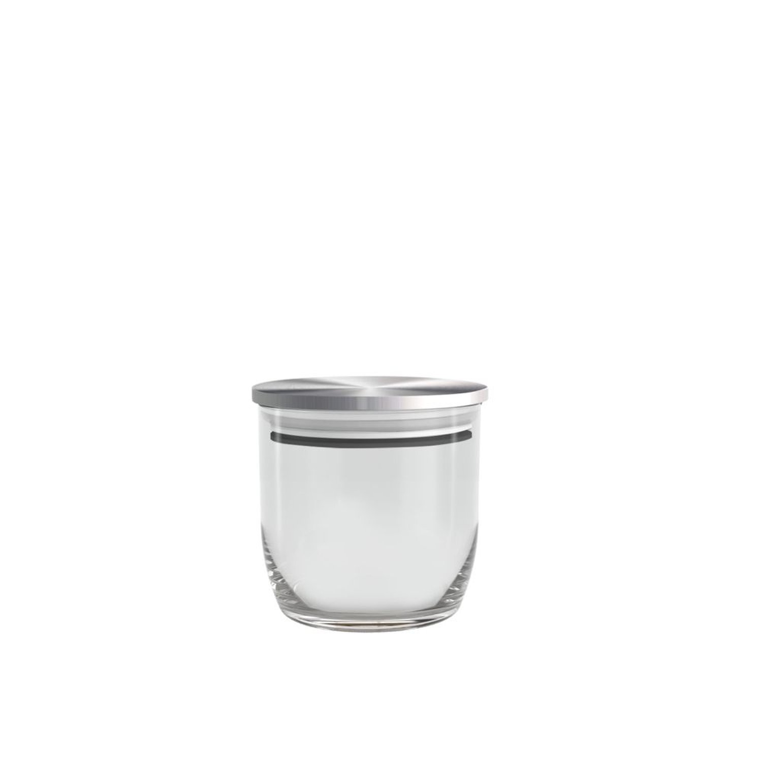 Pote Vidro 540Ml Vert Plus Pequeno Tampa Inox Nadir