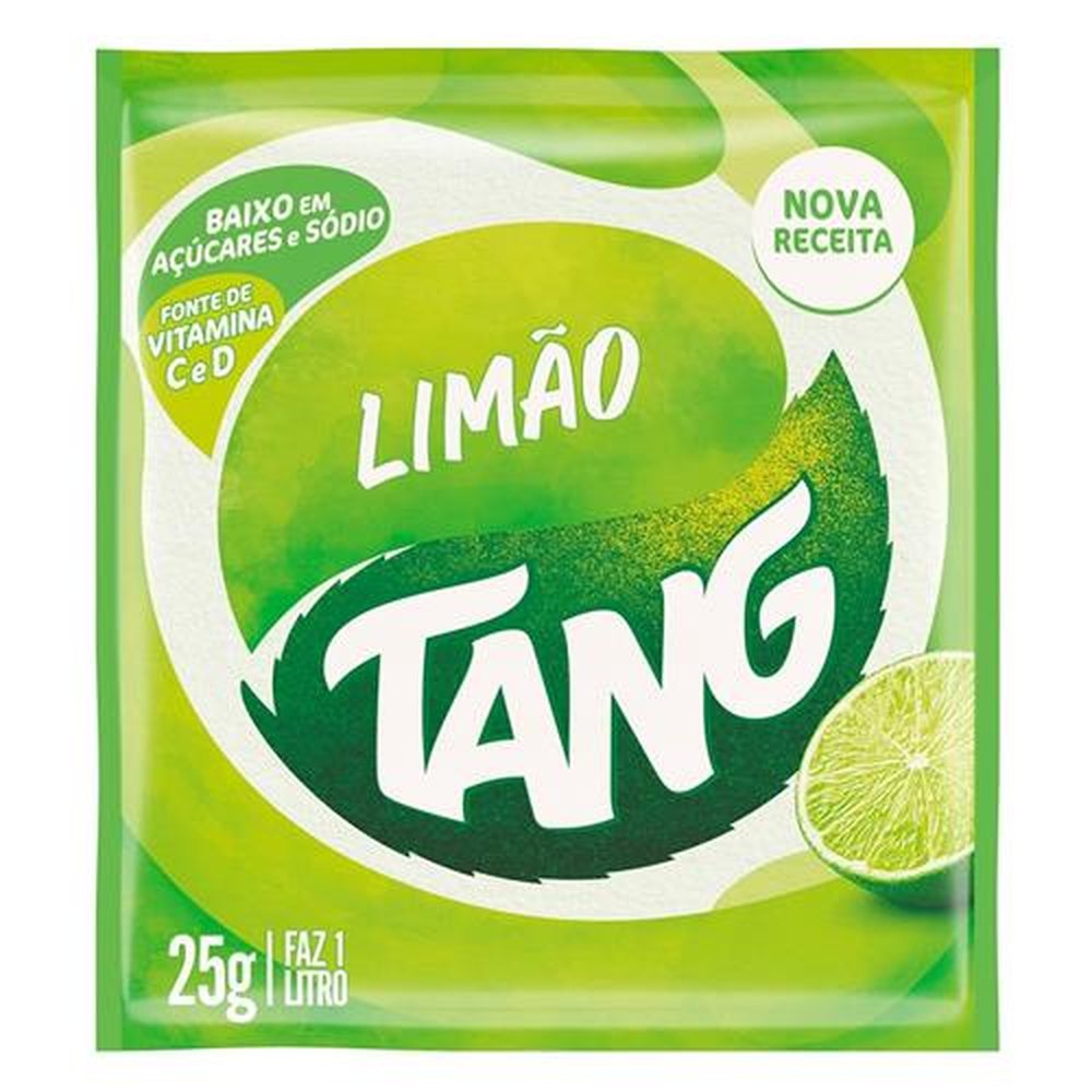 Refresco em Pó Tang Limão 25g - Embalagem com 15 Unidades
