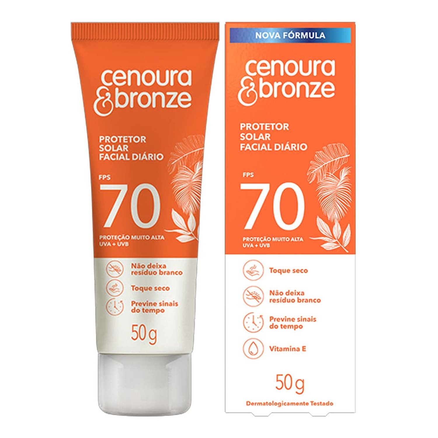 Protetor Solar C&B Facial Fps70 50G Nv