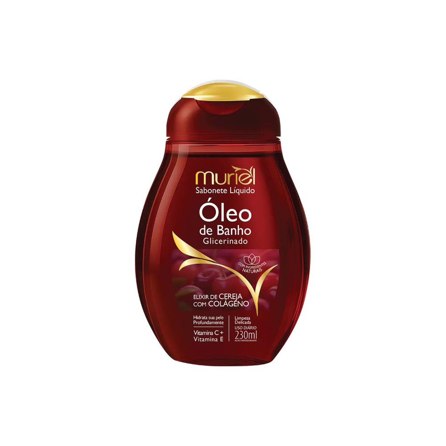 Óleo de Banho Muriel Cereja com Colágeno 230ml