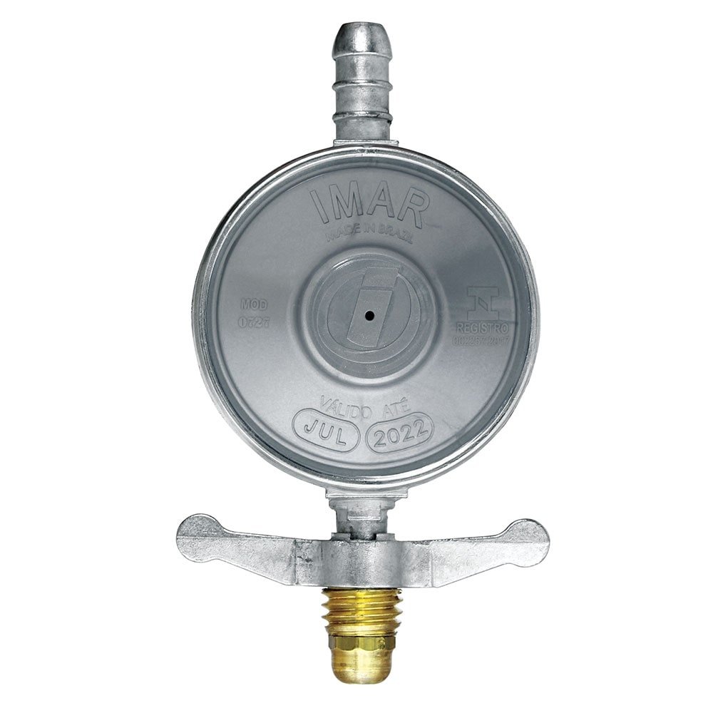Regulador para Gás Imar 727/01 - ABS, Médio Cinza, 1Kg/H, sem Mangueira