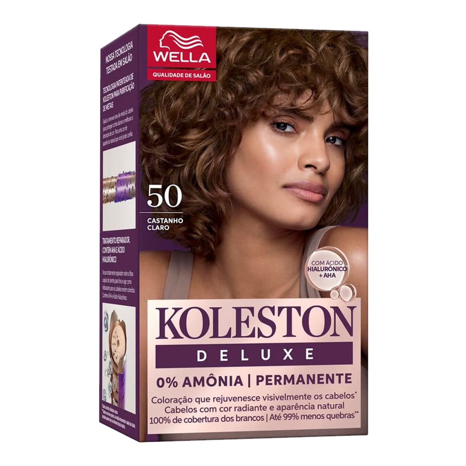 Tintura Koleston Deluxe Kit 50 Castanho Claro