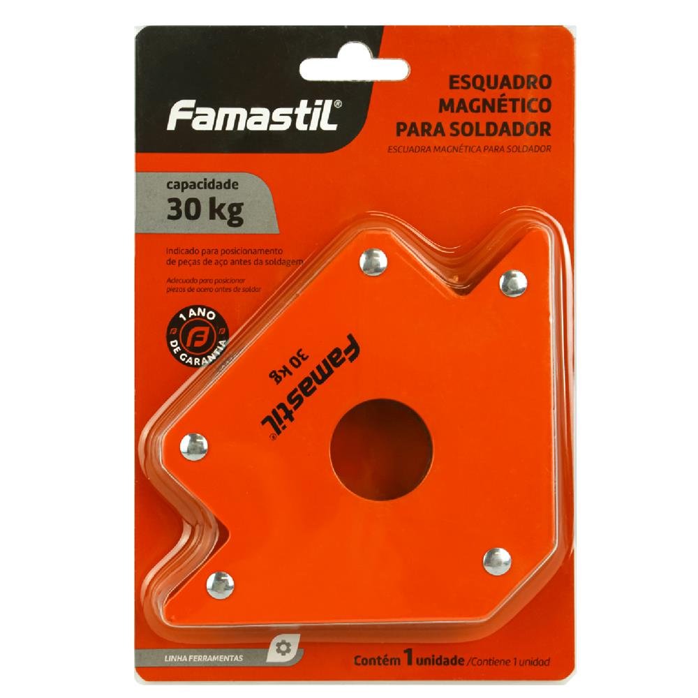 Esquadro Magnetico Para Solda 30 Kg Famastil