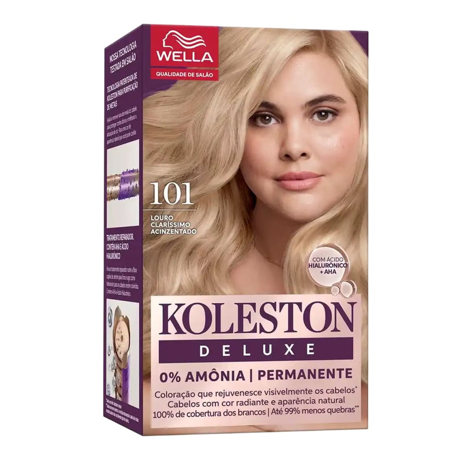 Tintura Koleston Deluxe Kit 101 Louro Clarissimo Acinzentado