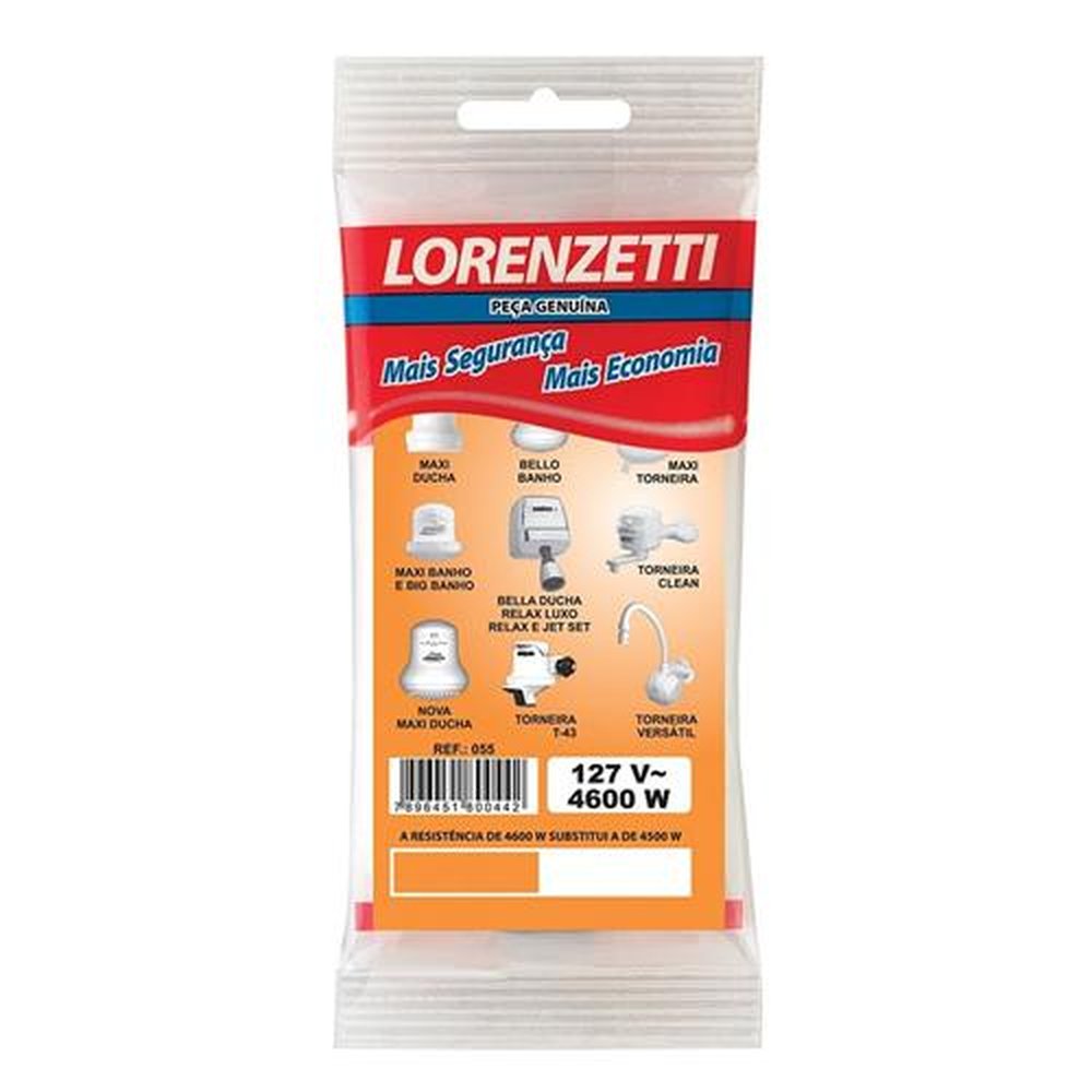Resistência para Chuveiro Lorenzetti Maxi 3T 4600W 127V