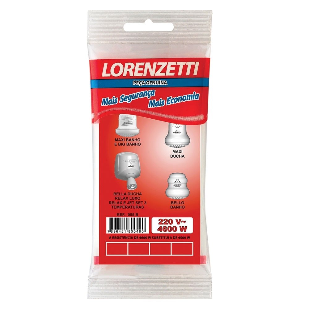 Resistência para Chuveiro Lorenzetti Maxi 3T 4600W 220V