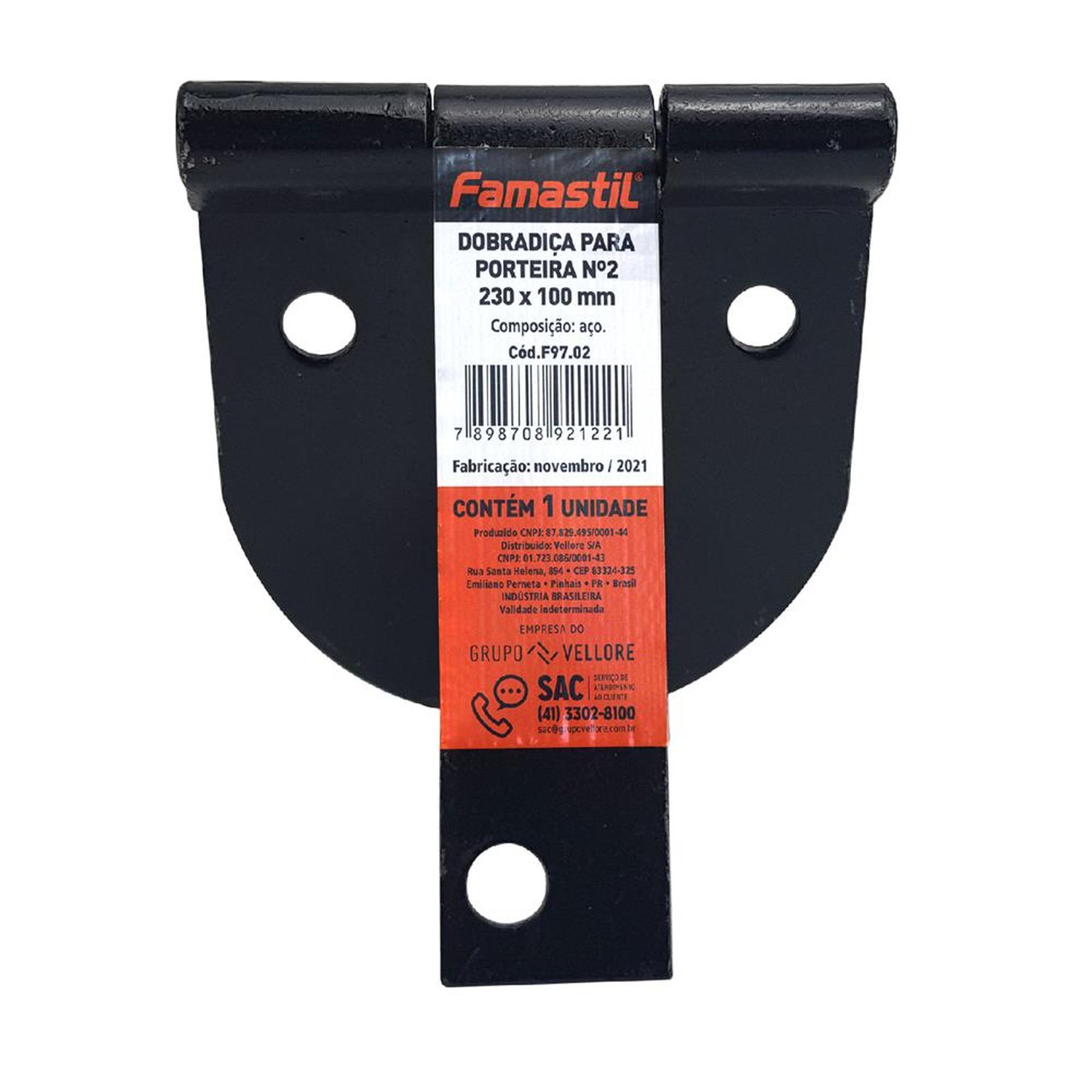 Dobradica Porteira N2 230X100 Famastil