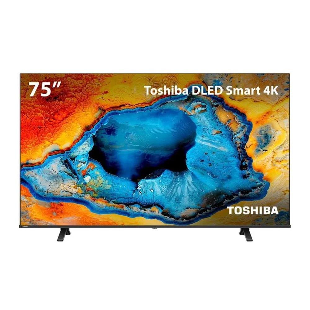Smart Tv Dled 75" 4K Toshiba 75C350ns Vidaa 4 Hdmi 2 Usb Wi-Fi - Tb033m