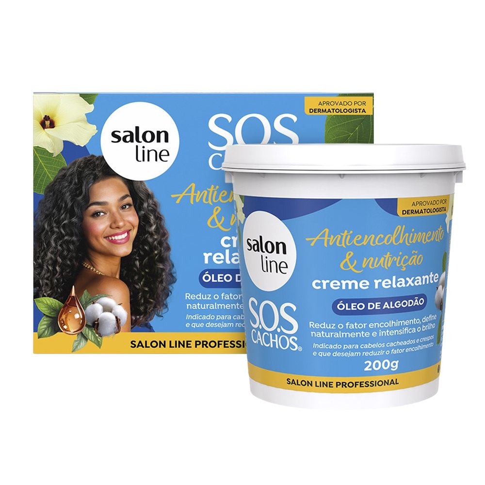 Creme Relaxante Salon Line Antiencolhimento e Nutrição 200g