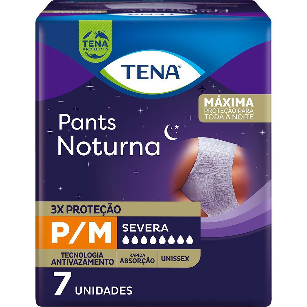Roupa Intima Tena Noturna P/m Com 7 Unidades