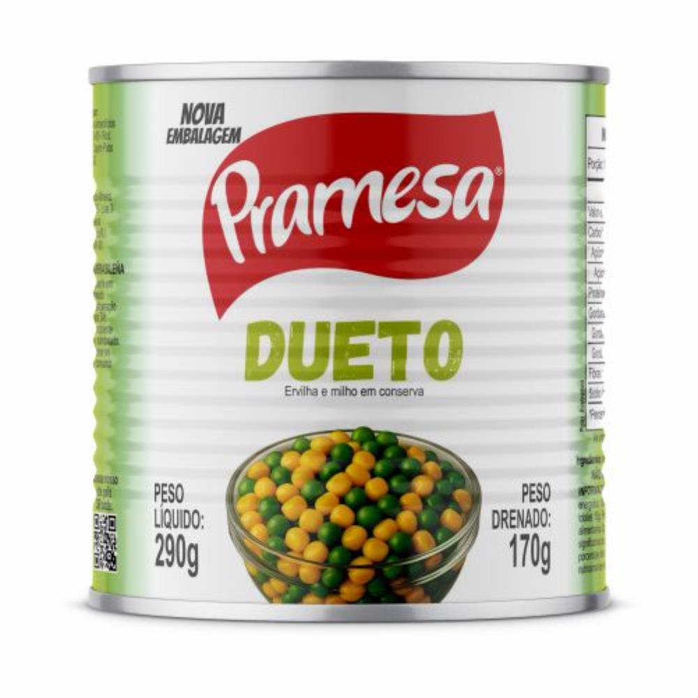 Ervilha E Milho Dueto Conserva 24X170g Pramesa