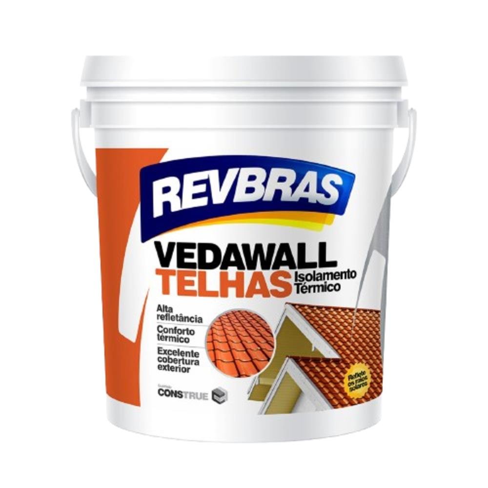 Vedawall Telha Revbras 3,6L Tinta Isolamento Termico Cor Telha
