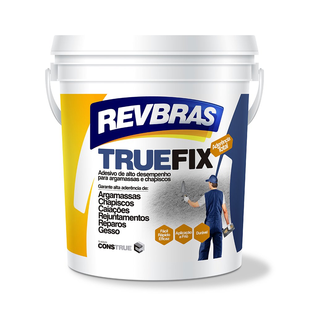 Truefix Revbras 1L Adesivo Para Chapisco Reboco E Argamassa