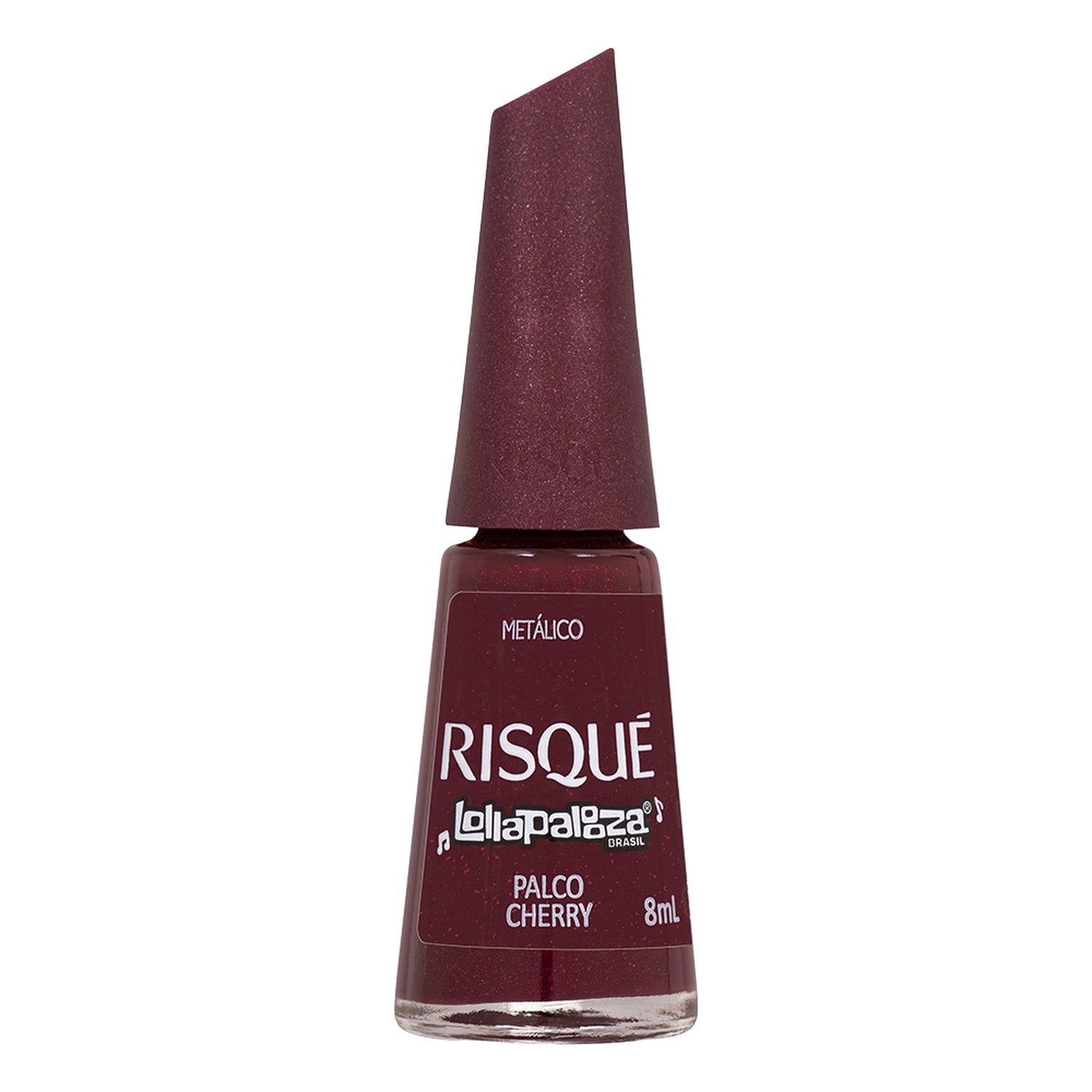 Esmalte Risqué Lollapalooza Metálico Palco Cherry Avulso 8ml