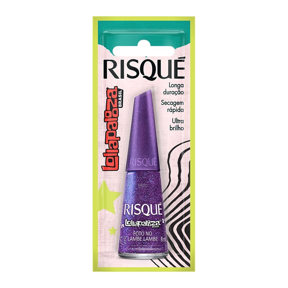 Esmalte Risque Lollapalooza Efeito Foto No Lambe Lambe Blister 8ml