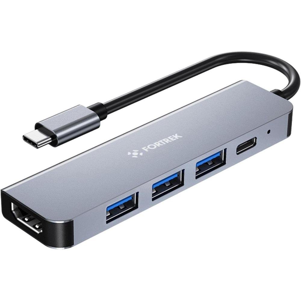 Hub Usb-C 5 Portas Fortrek Dc53