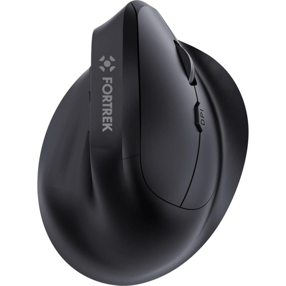 Mouse Vertical Sem Fio Ergonômico Fortrek Merg15 Preto