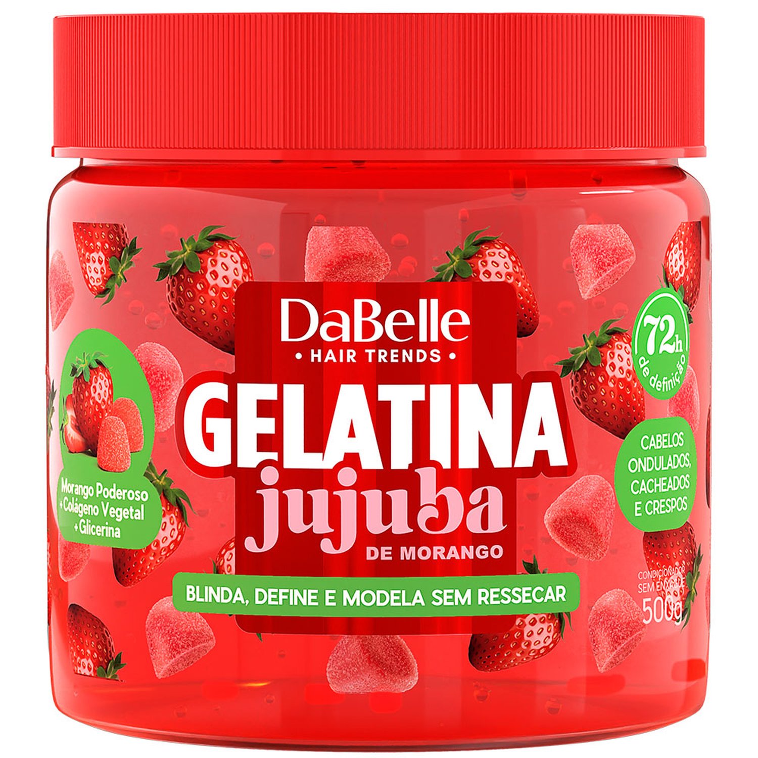 Gelatina Dabelle 500Gr Jujuba De Morango
