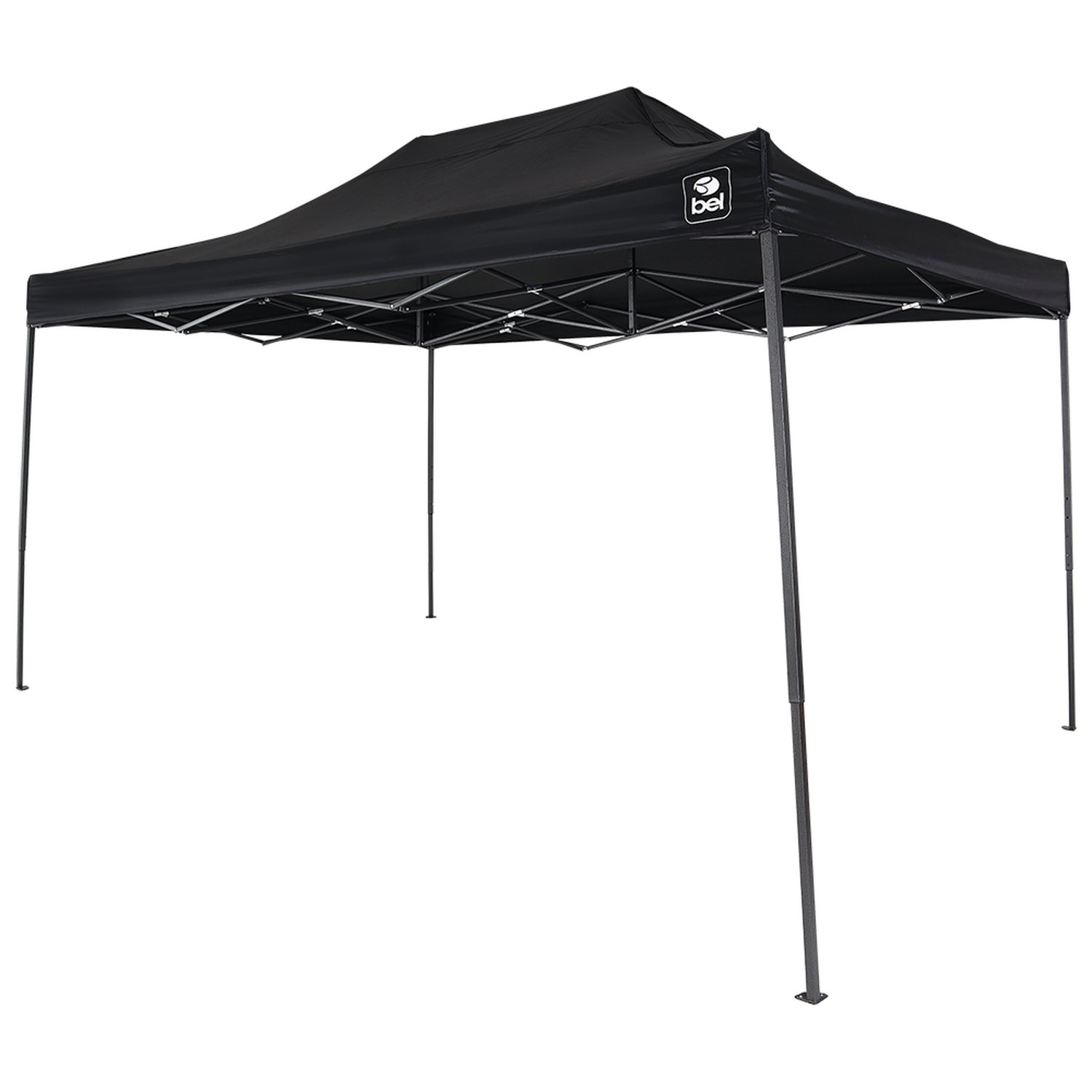 Tenda Gazebo Dobrável Pagoda King Size 3M X 4,5M Preta Bel