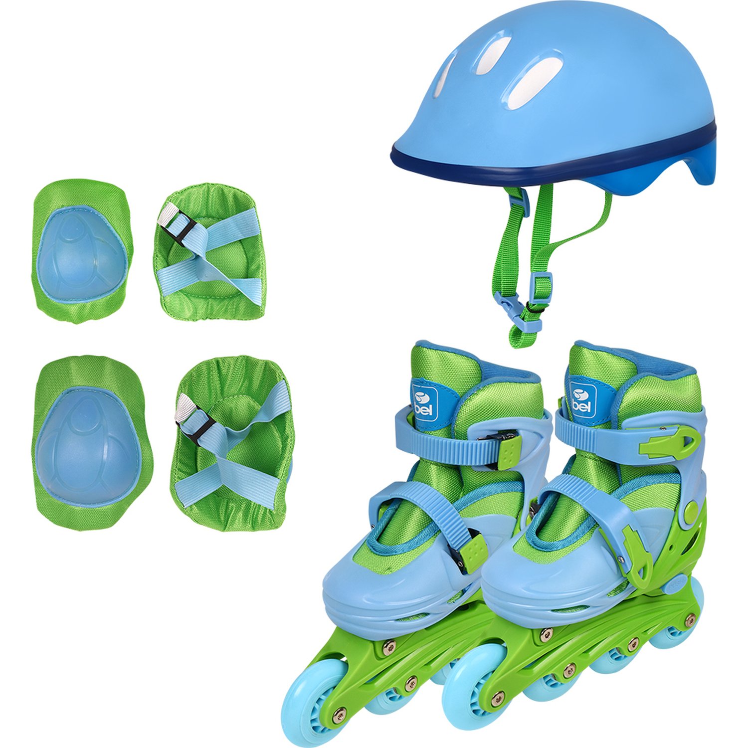 Patins 3 Em 1 Roller 4 Rodas Tri-Line Quadri-Line 33-36 Dino Bel