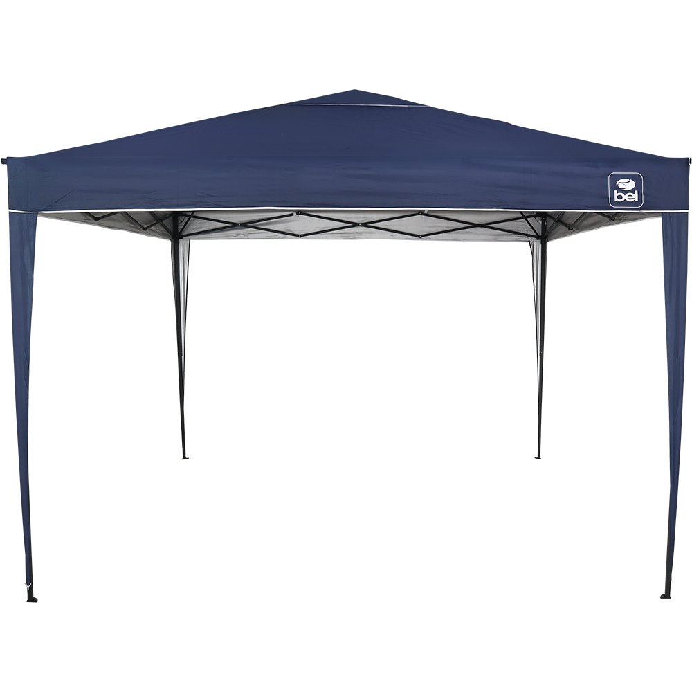 Gazebo Dobrável Automático Pop-Up 3M X 3M Em Poliéster Azul Bel